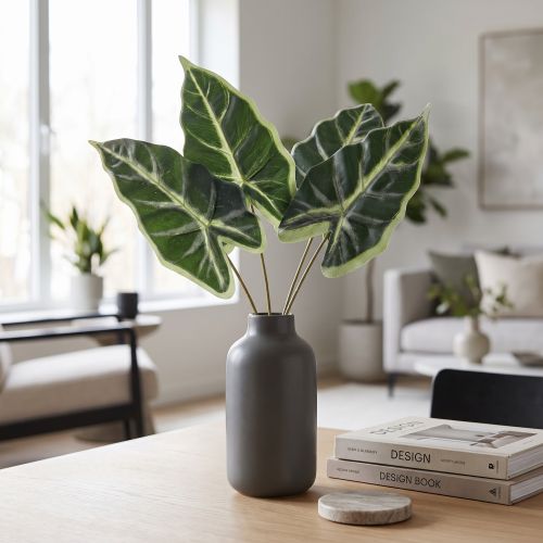 Alocasia Elephant Ear Arrow Leaf Dirbtiniai augalai Green 55cm | Floristik24.lt