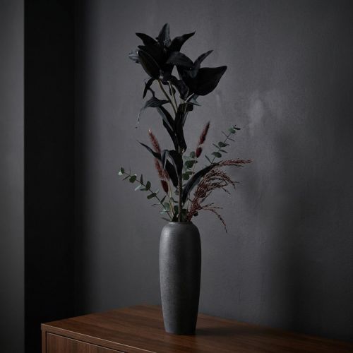 Dirbtinė gėlė lelija juoda 84cm | Floristik24.lt