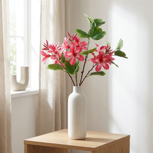 Dirbtinė orchidėjos šakelė Bauhinia Pink dirbtinis augalas 62cm | Floristik24.lt