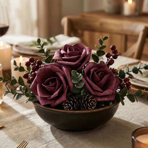 Putplasčio rožė Ø10cm violetinė 8 vnt | Floristik24.lt
