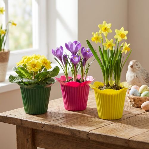 Plastikinė vazoninė gėlė Ø10,5cm 25 vnt | Floristik24.lt