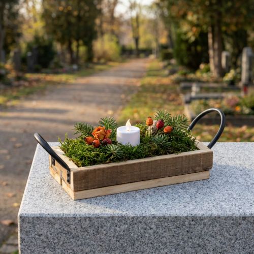 Medinis padėklas su rankenomis dekoratyvinis padėklas natūralios juodos spalvos 25×12,5×5 cm | Floristik24.lt