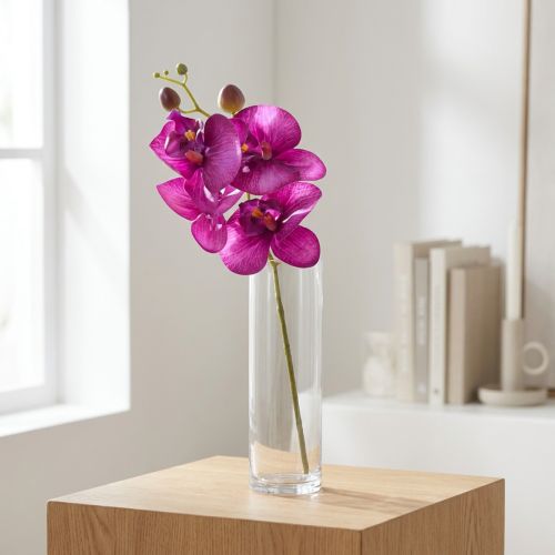 daiktų Orchidėja Dirbtinis Phalaenopsis 4 gėlės Fuksijos 72cm