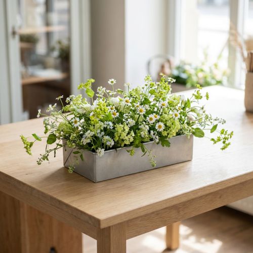 Dubuo kvadratinis pilkas 20cm x 10,5cm H5cm | Floristik24.lt