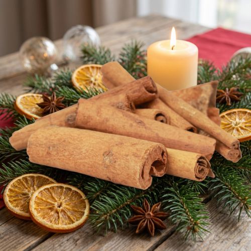 Cinamono lazdelės 5cm Cinamoninis džiovintas kalėdinis papuošimas 500g | Floristik24.lt