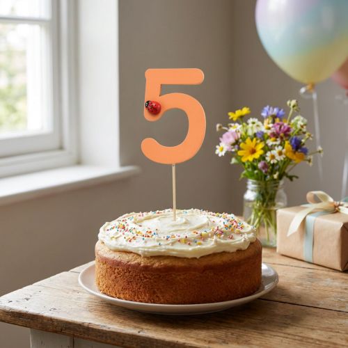 Skaičių kamšteliai gimtadienis 5 gėlių kamščiai medis 27,5cm 16 vnt | Floristik24.lt