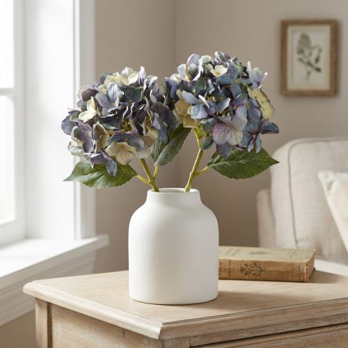 daiktų Dirbtinės gėlės mėlyna hortenzija didelė Ø15cm L58cm 2vnt
