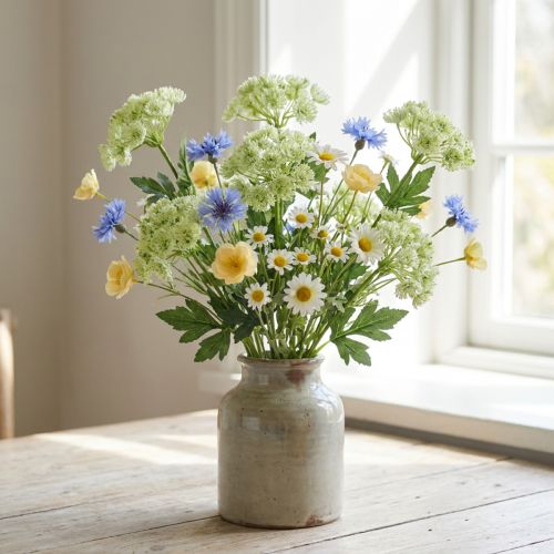 Krapai dirbtiniai balti 49cm 6 vnt | Floristik24.lt