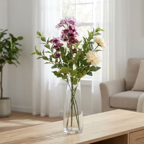 Dirbtinės Gėlės Dirbtinės Astras Šilkinės Gėlės Violetinės 80cm | Floristik24.lt