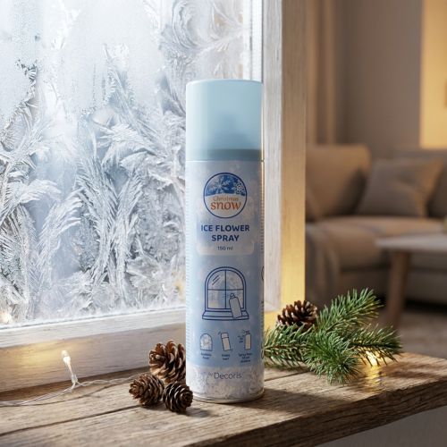 daiktų Ledinių gėlių purškiklis Dekoratyvinis purškiklis langams ir žiemos dekoracijoms ant stiklo 150 ml