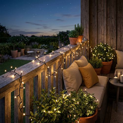 LED ryžių šviesos grandinėlė 40s 3m lauko šiltai baltai | Floristik24.lt
