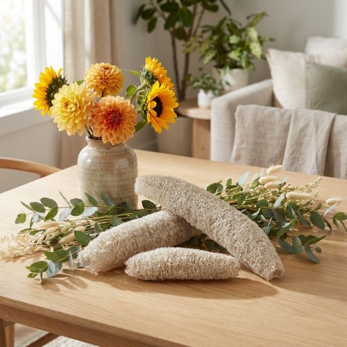 Luffa didelis baltas skalbtas 20 vnt | Floristik24.lt