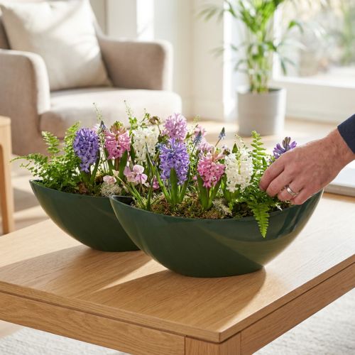 Stilingas valties dubuo tamsiai žalios spalvos - puikiai tinka sodinti - 39cm 2vnt | Floristik24.lt