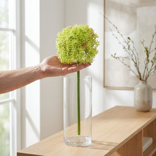 Allium green gėlė dirbtinis dekoratyvinis svogūnas Ø18cm 90cm | Floristik24.lt