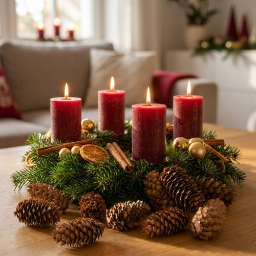 daiktų Maži dekoratyviniai natūralūs cūgos kankorėžiai Advent 3-4cm 100g