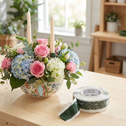 daiktų Green Fix Floristry Plastilinas Green 15mm 1m