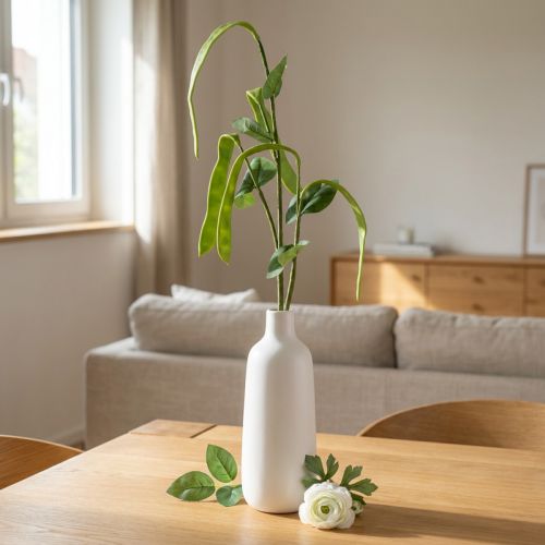 Dekoratyvinė šakelė pupelės šakelė dirbtinis augalas žalias 95cm | Floristik24.lt