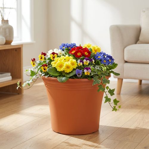Puodas “Irys” plastikinis terakotinis Ø38cm H31cm 1 vnt | Floristik24.lt