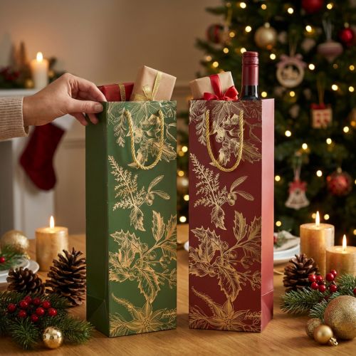 Kalėdiniai dovanų maišeliai Kalėdiniai maišeliai amalas 12×36cm 2vnt | Floristik24.lt