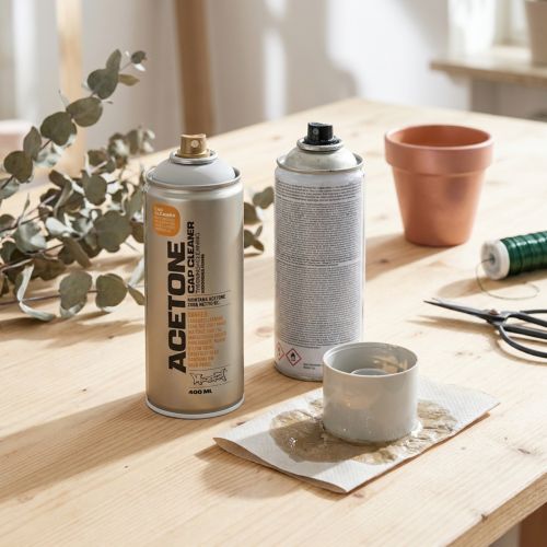 Acetoninis purškiamas valiklis + skiediklis Montana Cap Cleaner 400ml | Floristik24.lt