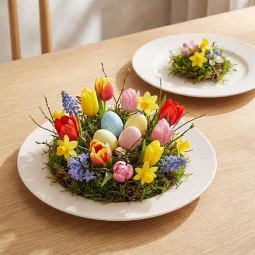 Apvalios, paprastos lėkštės dekoravimui ir mažoms kompozicijoms, 17 cm, 6 vnt. | Floristik24.lt