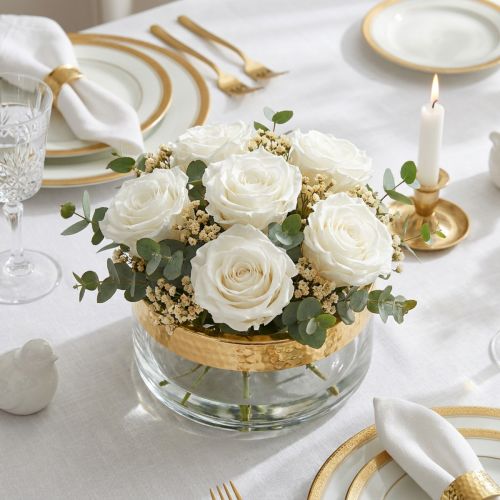 Infinity Roses Large Ø5,5-6cm Balta 6 vnt | Floristik24.lt