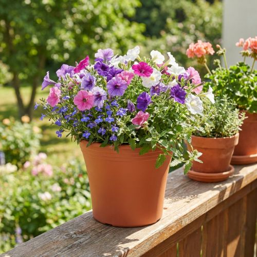 Vazonas „Irys“ plastikinis terakotinis Ø17cm A14cm 1 vnt. | Floristik24.lt