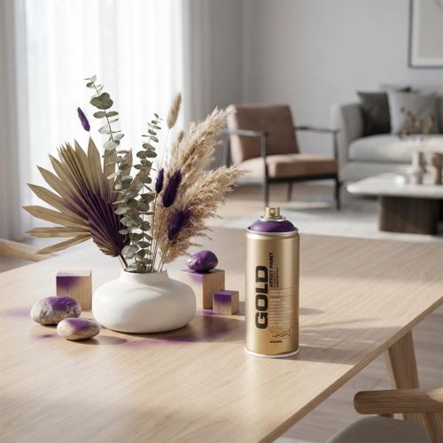 daiktų Montana auksiniai violetiniai purškiami dažai, 400 ml