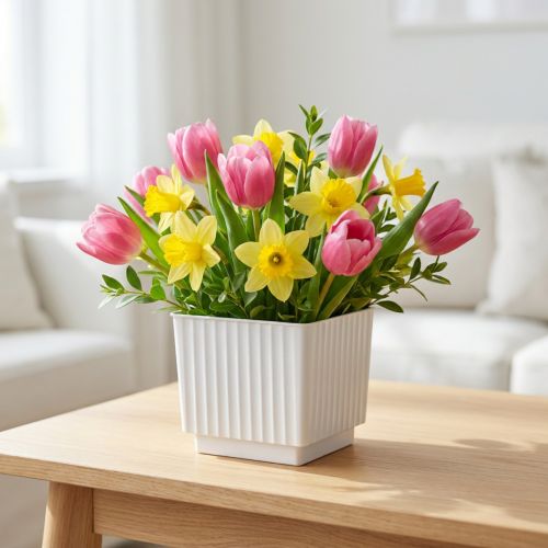 Kubeliai gėlių putoms 6,5cm balti 20 vnt | Floristik24.lt