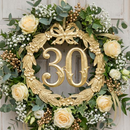 daiktų Jubiliejinis numeris 30 aukso spalvos
