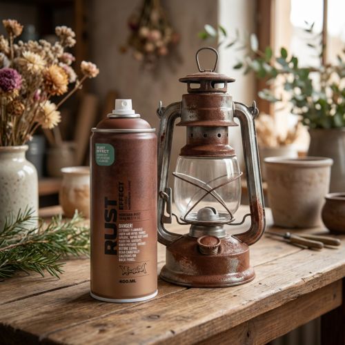 Rust Spray Effect Spray Rust Spray viduje ir išorėje Brown 400ml | Floristik24.lt