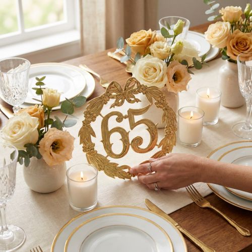 Jubiliejinis numeris 65 auksu | Floristik24.lt