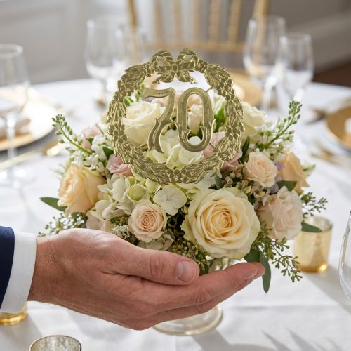 Jubiliejinis numeris 70 aukso spalvos | Floristik24.lt
