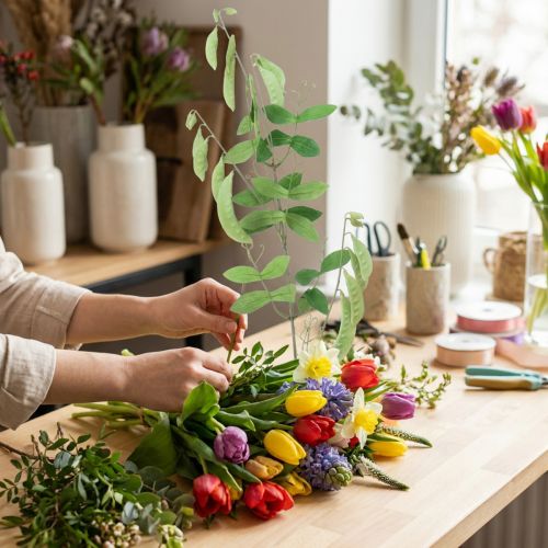 Dekoratyvinė šakelė vikio šakelė dirbtinis augalas žalios šakelės puošmena 94cm | Floristik24.lt