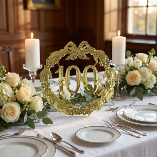 Jubiliejinis numeris 100 auksu | Floristik24.lt
