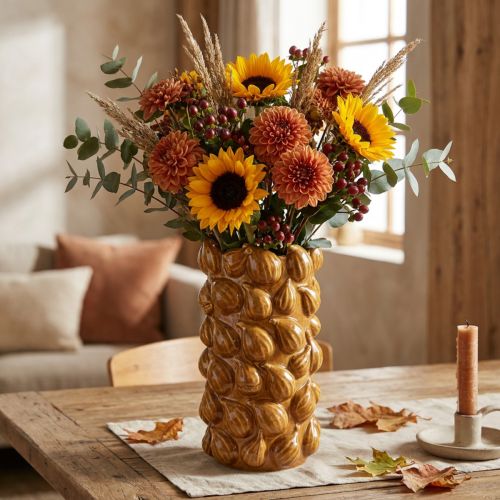 daiktų Gėlių vaza keraminė vaza Viduržemio jūros Ø15cm H29cm