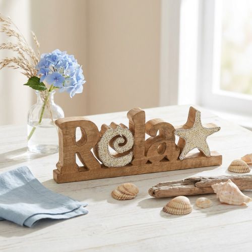 Jūrinė stalo puošmena “Relax” stovas mango medis 28×10cm | Floristik24.lt