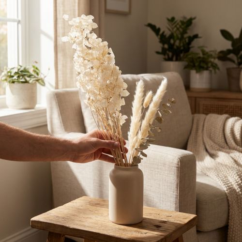 Lunaria džiovinti žiedai, mėnulio žibuoklė, sidabralapis, džiovinti, 60-80 cm, 30 g | Floristik24.lt
