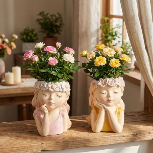 Sėjamoji Keraminė Dreaming Girl Asorti H19,5cm 2vnt | Floristik24.lt