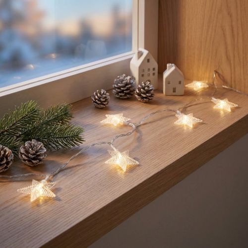 LED pasakų šviesos žvaigždės mikro LED laikmatis viduje 2,85 m | Floristik24.lt