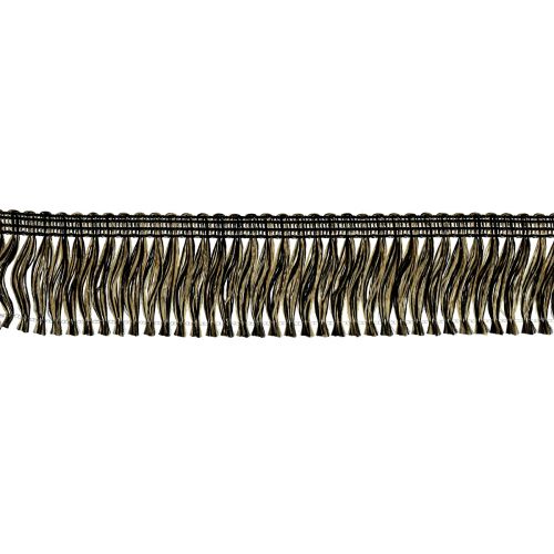Kraštas apvadas kutais plaukų kutais juodas auksas 4cm L25m