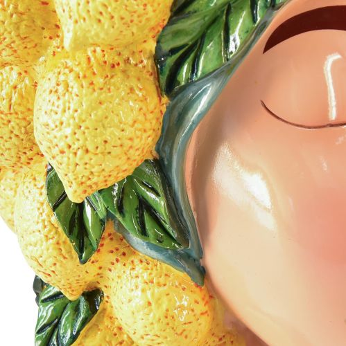 Floristik24 Moteriškas biustas augalų vazonas citrinų dekoravimas Viduržemio jūros H29cm