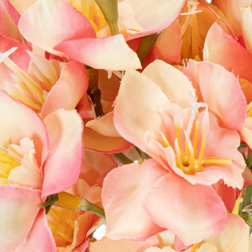 daiktų Dekoratyvinė žydinti Peru lelijos šakelė nesenstančioms kompozicijoms, 33 cm, 6 vnt.