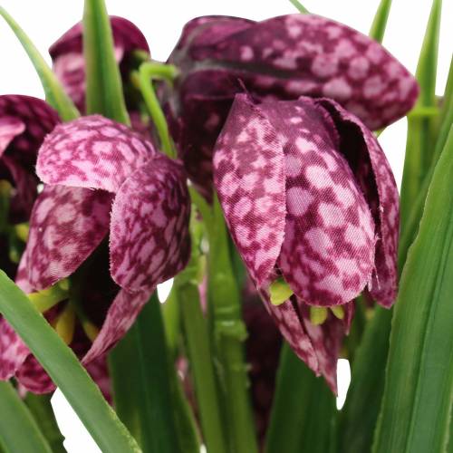 daiktų Šachmatų lentos gėlės Fritillaria dirbtinė violetinė 29cm 6vnt