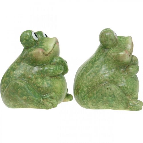 daiktų Keraminė varlių pora, keraminė varlių pora, vasarinė dekoracija 14cm 2vnt