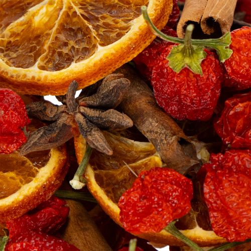 daiktų Džiovintų apelsinų griežinėlių dekoracijų rinkinys su cinamonu ir žvaigždutėmis šventiniam stalo papuošimui 70g