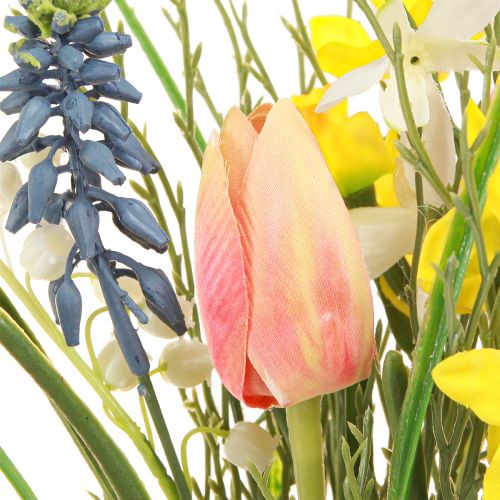 daiktų Pavasarinė puokštė Dirbtinių gėlių puokštė Real Touch 36cm