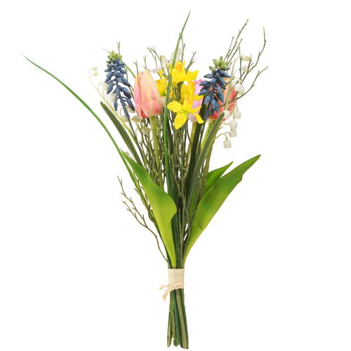 daiktų Pavasarinė puokštė Dirbtinių gėlių puokštė Real Touch 36cm