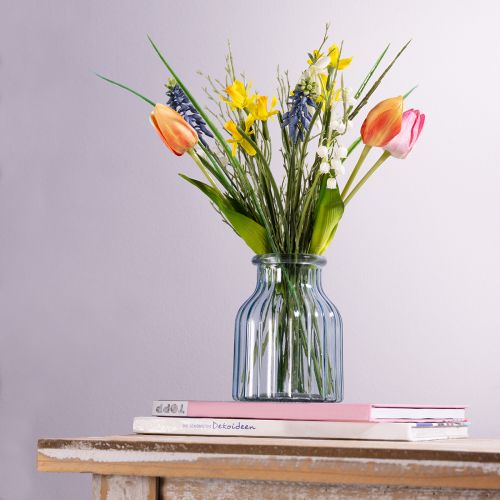 daiktų Pavasarinė puokštė Dirbtinių gėlių puokštė Real Touch 36cm