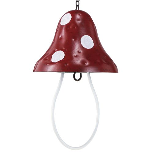 daiktų Lesinimo stotelė metalinė musmirė pakabinti raudona balta 25,5cm